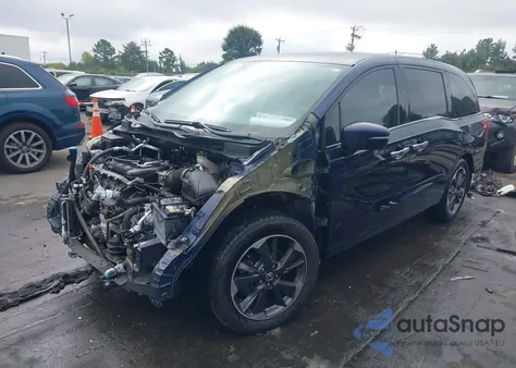 2021 Honda Odyssey Elite from USA, damaged, VIN 5FNRL6H91MB018695